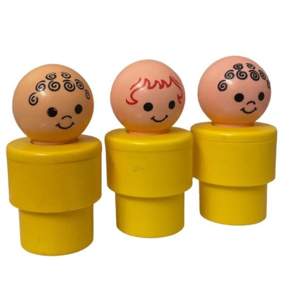 Fisher PRICE vintage big chunky little people trio - Picture 2 of 5